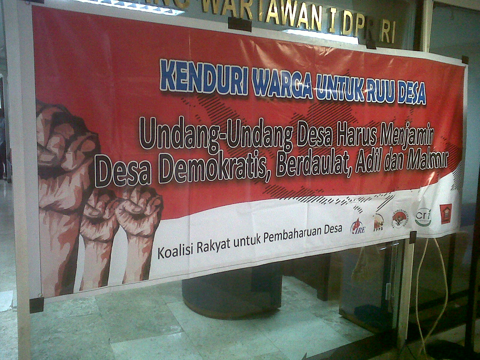 A coalition of civil society organisations campaigned for the new Village Law. (©Yando Zakaria, Jakarta 4 July 2013)